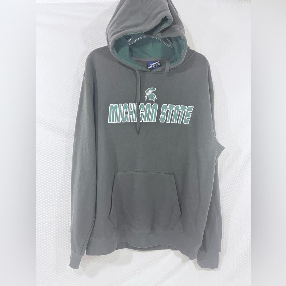 Michigan State Spartans Hoodie Men's Large Pullover Campus Heritage